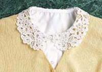 Is this an exotic lace-encrusted blouse?  No!  It's a Dicky!