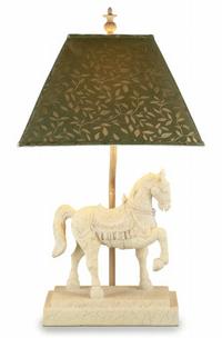 A lamp AND a horse - it's a twofer.