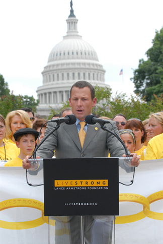 Lance Armstrong on Capitol Hill