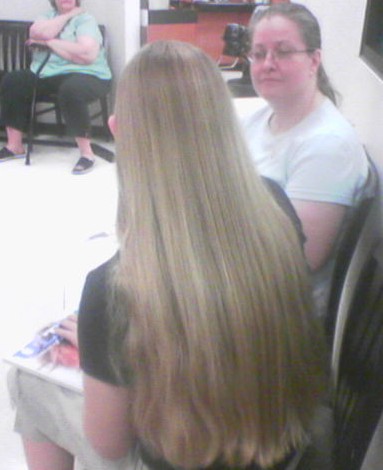 CroppedSweater.jpg long hair long hair cut blond